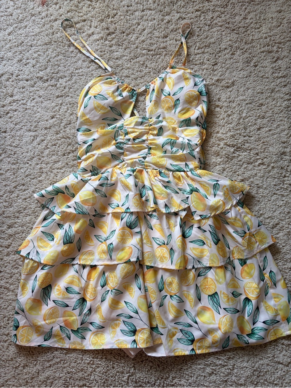 Pink lily lemon dress NWOT